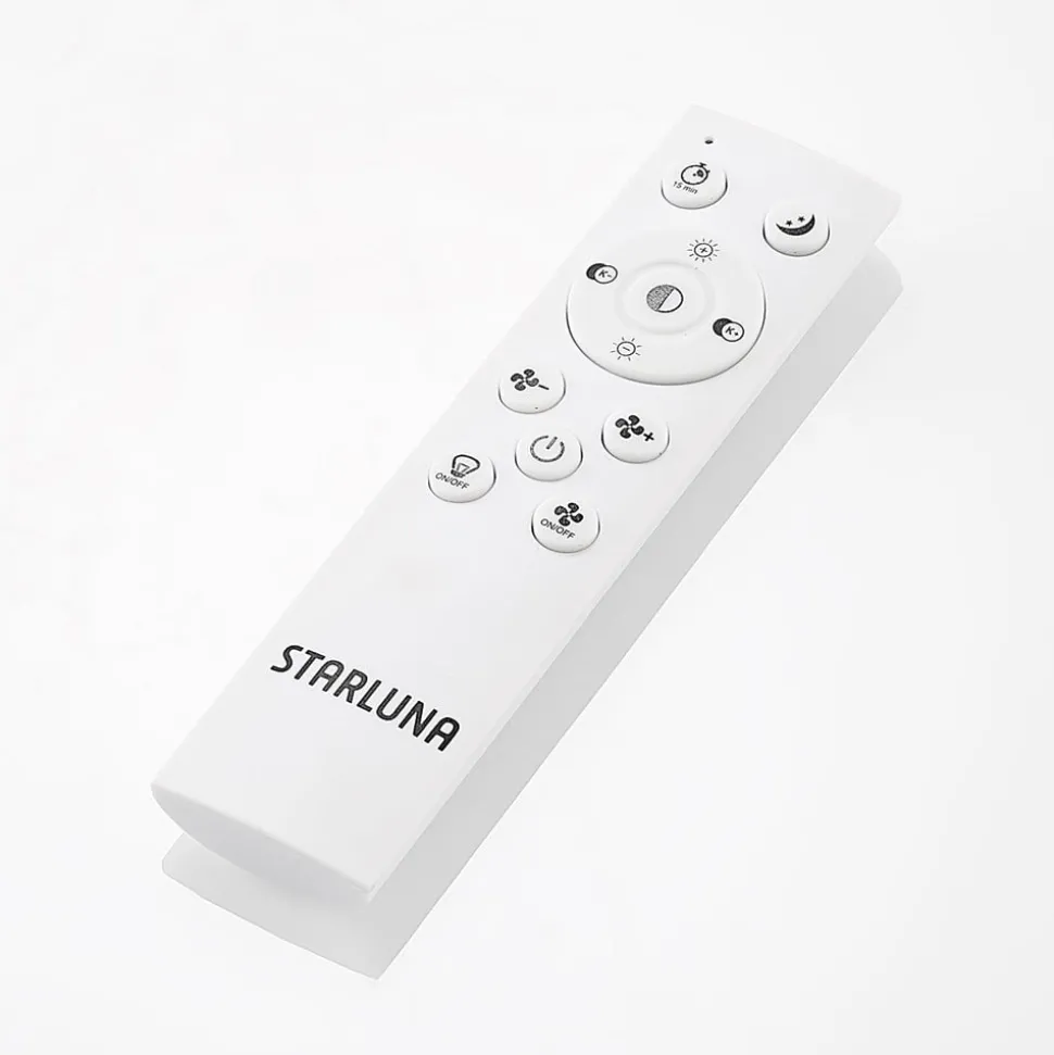 Lindby LED plafondventilator Romea, rond, DC, stil, 60 cm