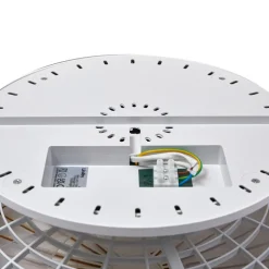 Lindby LED plafondventilator Mamuti, houtkleurig, stil, 55 cm