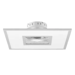 Lindby LED plafondventilator Romea, hoekig, DC, stil, 60 cm