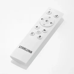 Lindby LED plafondventilator Romea, hoekig, DC, stil, 60 cm