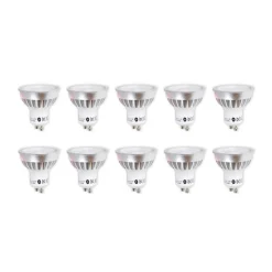 Lindby LED reflectorlamp GU10 5 W helder 3.000 K 55° set van 10