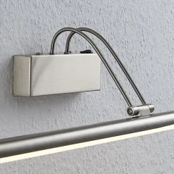 Lindby LED schilderij verlichting Mailine, 69 cm, nikkel, schakelaar