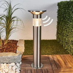 Lindby LED sokkellamp Jalisa, 54 cm, solar, sensor