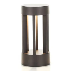 Lindby LED sokkellamp Jordis, 22 cm, antraciet, aluminium