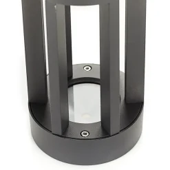 Lindby LED sokkellamp Jordis, 22 cm, antraciet, aluminium