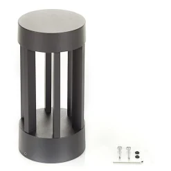 Lindby LED sokkellamp Jordis, 22 cm, antraciet, aluminium