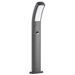 Lindby LED sokkellamp Moshe, 60 cm, antraciet, sensor