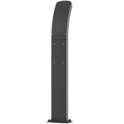 Lindby LED sokkellamp Moshe, 60 cm, antraciet, sensor