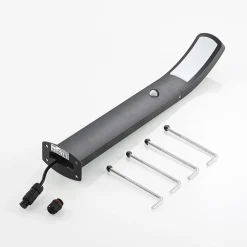 Lindby LED sokkellamp Moshe, 60 cm, antraciet, sensor