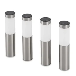 Lindby LED sokkellamp, set van 4, grondspies, 31 cm, IP44