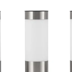 Lindby LED sokkellamp, set van 4, grondspies, 31 cm, IP44