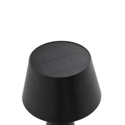 Lindby LED solar tafellamp Lirinor zwart kunststof 13 cm
