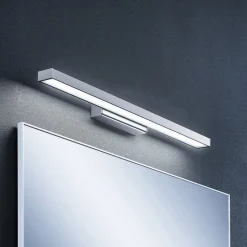 Lindby LED spiegellamp Alenia, 60 cm, chroom, aluminium, IP44