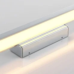 Lindby LED spiegellamp Alenia, 60 cm, chroom, aluminium, IP44