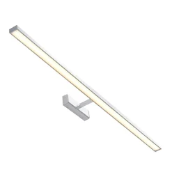 Lindby LED spiegellamp Jukka, 120 cm, chroom, metaal, IP44