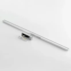 Lindby LED spiegellamp Jukka, 120 cm, chroom, metaal, IP44
