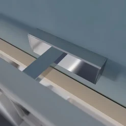 Lindby LED spiegellamp Jukka, 90 cm, chroom, metaal, IP44