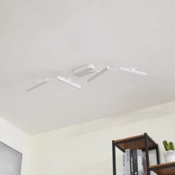 Lindby LED spot Eldrin, wit, 4-lamps, lichtstrip