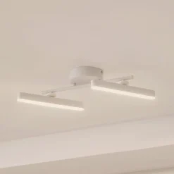 Lindby LED spot Eldrin, wit, 2-lamps, lichtstrip