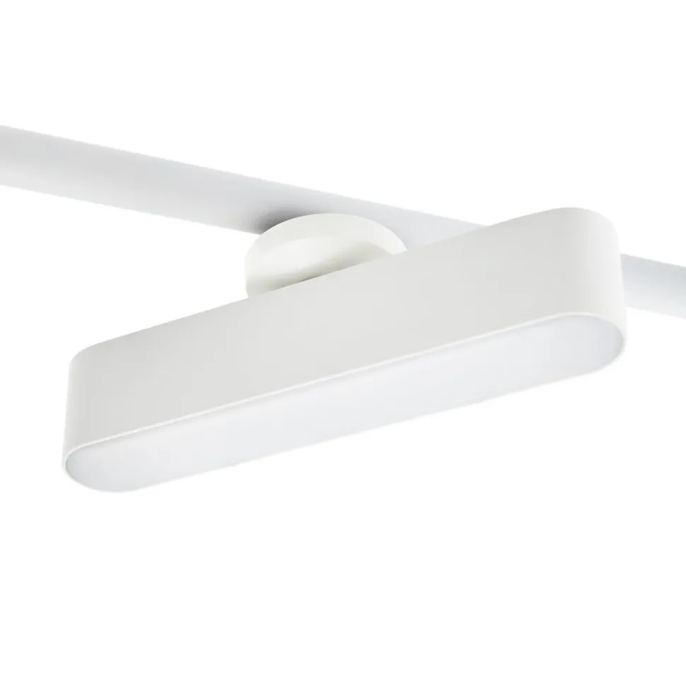 Lindby LED spot Eldrin, wit, 6-lamps, lichtstrip