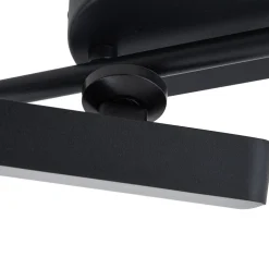 Lindby LED spot Eldrin, zwart, 6-lamps, lichtstrip