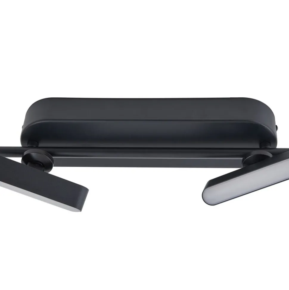 Lindby LED spot Eldrin, zwart, 6-lamps, lichtstrip