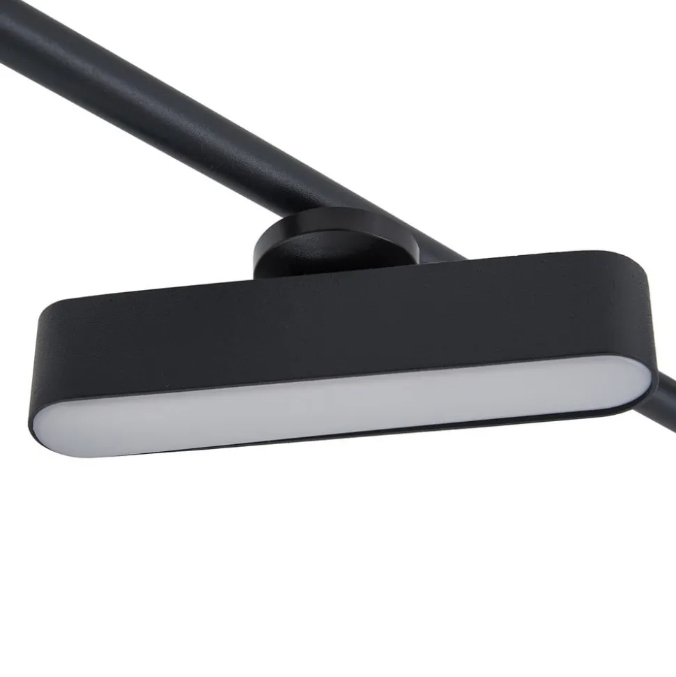 Lindby LED spot Eldrin, zwart, 6-lamps, lichtstrip