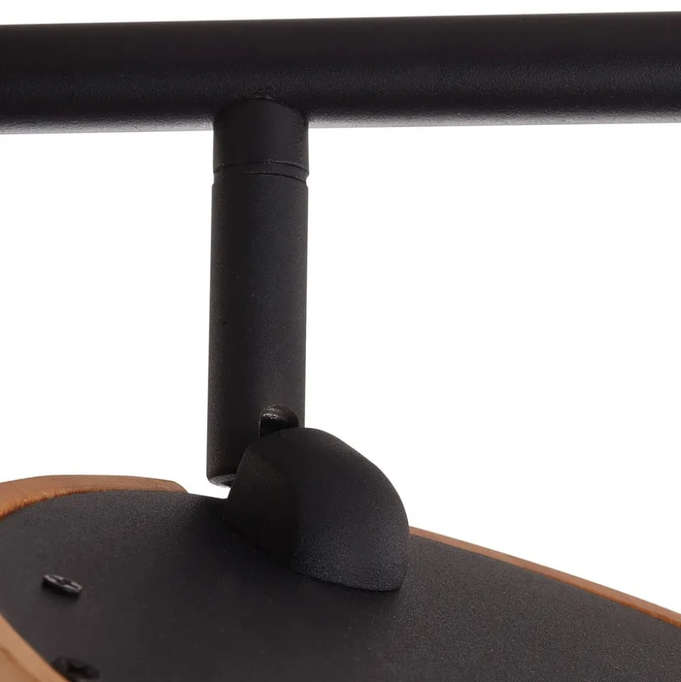 Lindby LED spot Manel, hout, 84 cm lang, 4-lamps