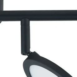 Lindby LED spot Manel, zwart, ijzer, 82 cm lang, 4-lamps