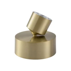 Lindby LED spot Nivoria, Ø 14 cm, goudkleurig, draaibaar gemonteerd