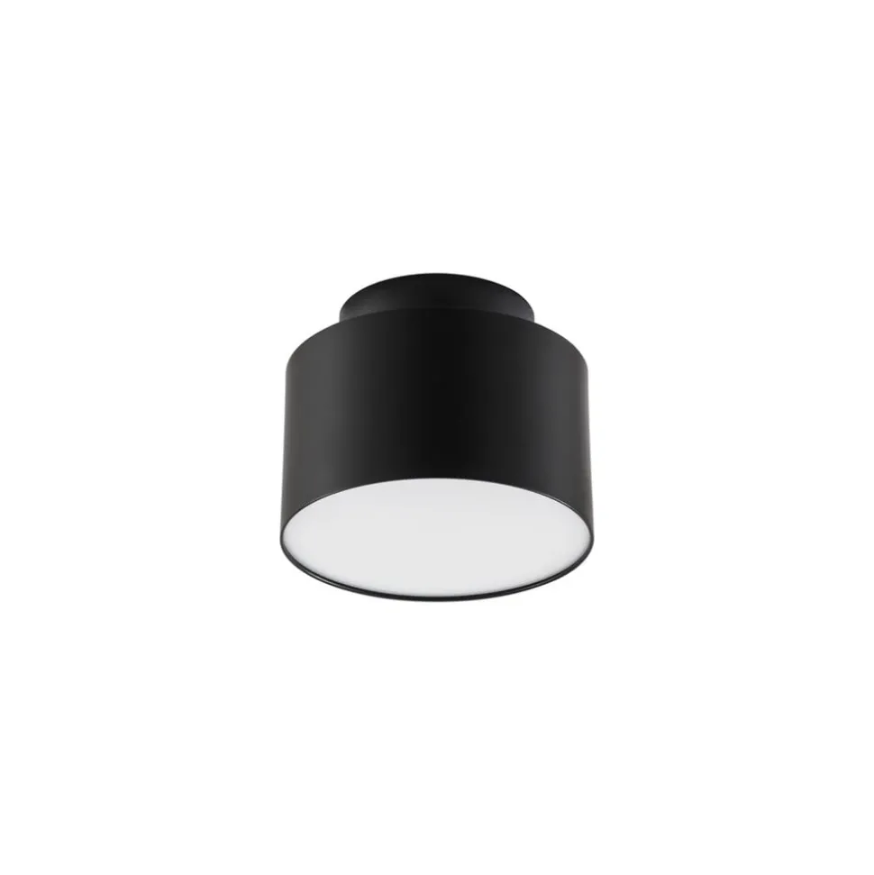 Lindby LED spot Nivoria, 11 x 9 cm, zwart, metaal