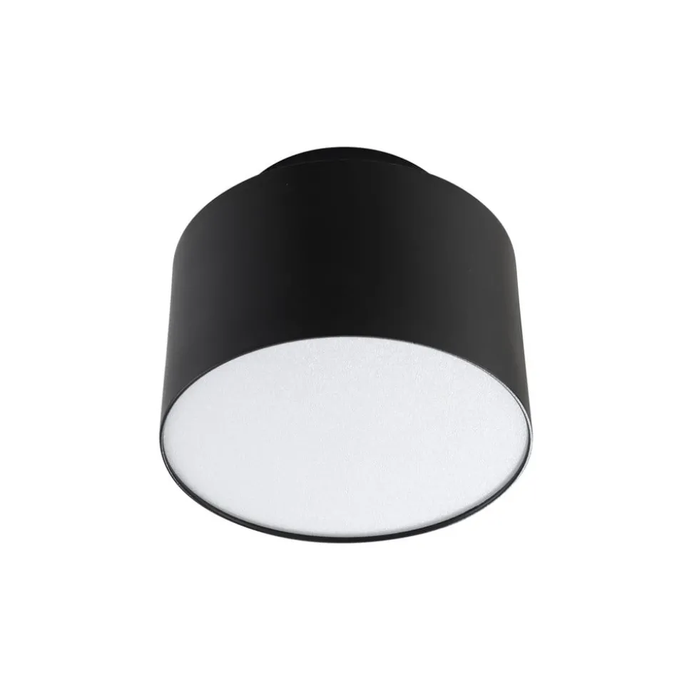 Lindby LED spot Nivoria, 11 x 9 cm, zwart, metaal
