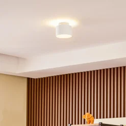 Lindby LED spot Nivoria, Ø 11cm, 15 W, wit, metaal