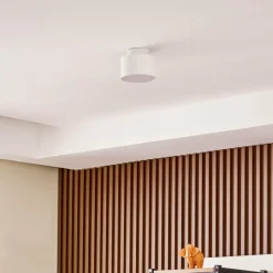 Lindby LED spot Nivoria, Ø 11cm, 15 W, wit, metaal