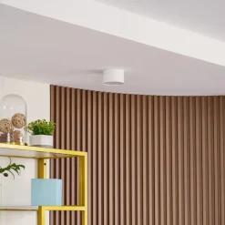 Lindby LED spot Nivoria, Ø 11 cm, 9 W, wit, metaal