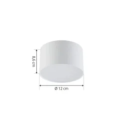 Lindby LED spot Nivoria, Ø 11 cm, 9 W, wit, metaal