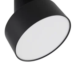 Lindby LED spot Nivoria, Ø 14 cm, zwart, draaibaar