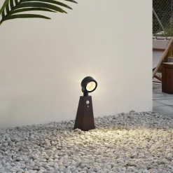 Lindby LED spot Raide, sensor, zwart, aluminium