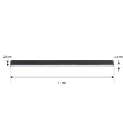 Lindby LED strip 48 V Lumaro,zwart,20W,kunststof,dimbaar