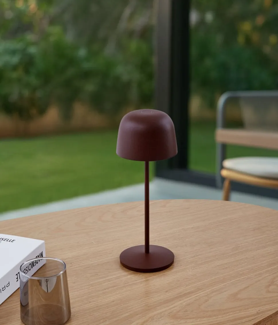 Lindby LED tafellamp Arietty, bruin, dimbaar, IP65