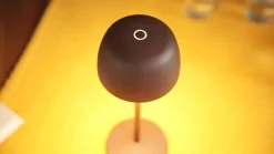 Lindby LED tafellamp Arietty, bruin, dimbaar, IP65