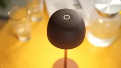 Lindby LED tafellamp Arietty, bruin, dimbaar, IP65