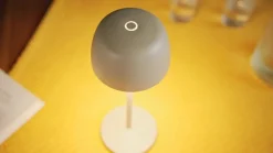 Lindby LED tafellamp Arietty, beige, dimbaar, IP65