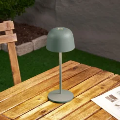 Lindby LED tafellamp Arietty, groen, dimbaar, IP65