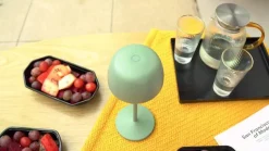 Lindby LED tafellamp Arietty, groen, dimbaar, IP65