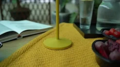 Lindby LED tafellamp Arietty, geel, dimbaar, IP65