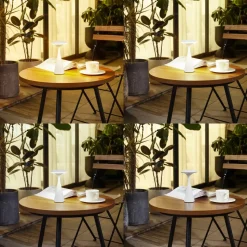 Lindby LED tafellamp Evelen, wit, IP54, CCT