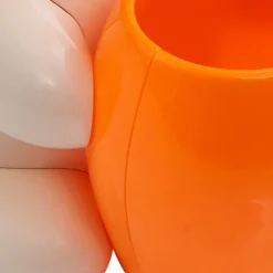 Lindby LED tafellamp Haas, beige, kunststof,CCT,hoogte39cm