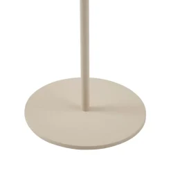 Lindby LED tafellamp Ilvi, beige, aluminium, Ø 17,5 cm