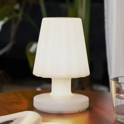 Lindby LED tafellamp Jovem, wit, kunststof, RGB